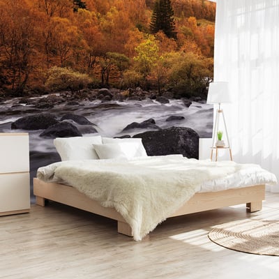 Papier peint rivière en automne HEXOA