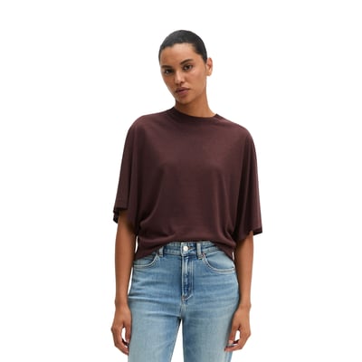 T-shirt de luxe surdimensionné en mélange de TENCEL™ Lyocell et de coton MARC O'POLO