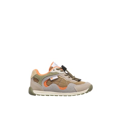 Sneakers en cuir et tissu MANSK. NATURINO