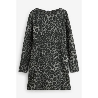 Robe courte côtelée douce surpiquée NEXT