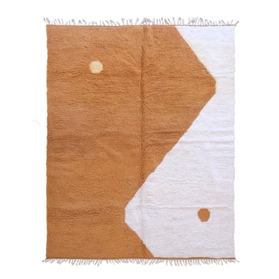 Tapis berbère sobre et raffiné noué main en laine 258 x 347 cm AFK LIVING
