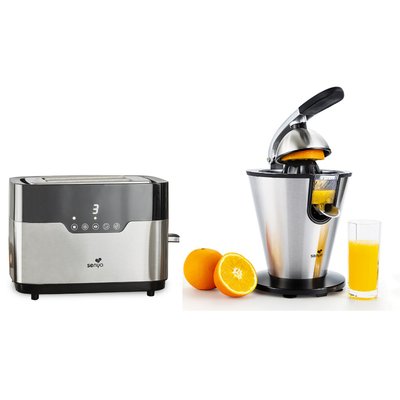 Set petit déjeuner grille-pain tactile et presse agrumes SENYA