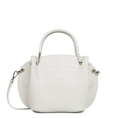 Sac à main en cuir grainé LOUISA FOULONNE DOUBLE LANCASTER