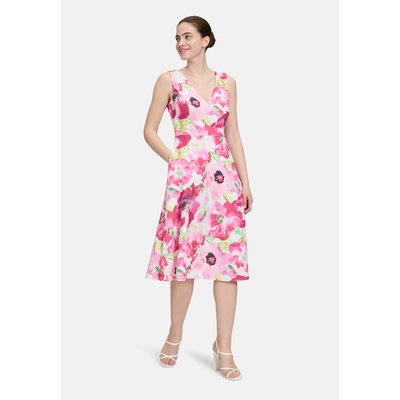 Robe de cocktail à imprimé à fleurs VERA MONT