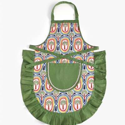 Electric Coast Palm Tree Apron ELEANOR BOWMER