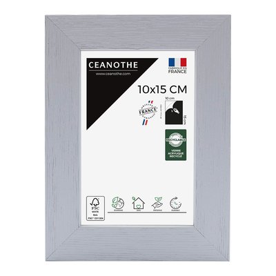Cadre Photo 10x15 Cm Blanc Bois Reconstitué Fsc KARMA CEANOTHE
