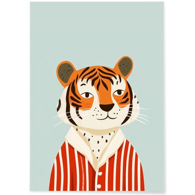 Affiche Tigre élégant L'AFFICHERIE
