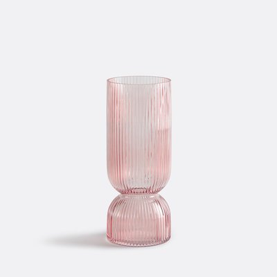 Jarrón de cristal estriado, al. 26 cm, Valira LA REDOUTE INTERIEURS