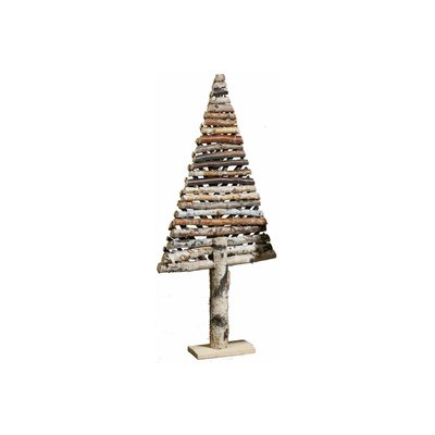 Sapin décoratif en bouleau motif chevron Moyen modèle AUBRY GASPARD