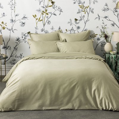 Housse de couette unie en satin de coton bio, TEOPHILE ALEXANDRE TURPAULT