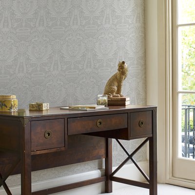 Papier peint Damassé Héraldique LAURA ASHLEY