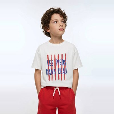 T-shirt manches courtes imprimé en coton BIO GOTS MONOPRIX