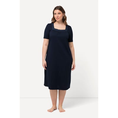 Robe La Redoute Taille 34 - Bleu, Coton Et Dentelle - Doublée - Occasion Très Bon état