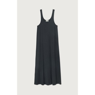 Vestido largo de tirantes de canalé fino AMERICAN VINTAGE