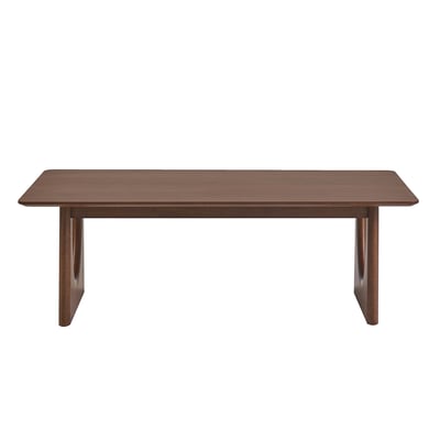 Table basse design rectangulaire en bois foncé noyer L120 cm KUALA MILIBOO