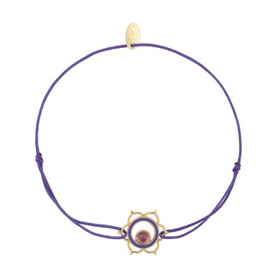 Bracelet cordon chakras "i feel" amethyste CAROLINE NAJMAN