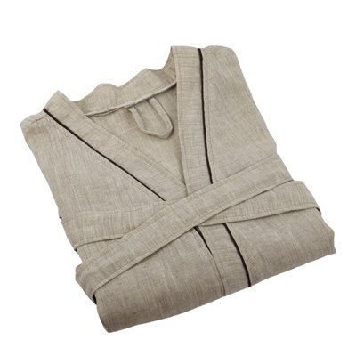 Peignoir mixte 100% lin  naturel Allure LINANDELLE