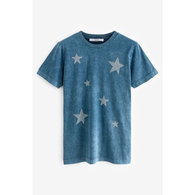 T-shirt délavé à manches courtes avec étoile NEXT