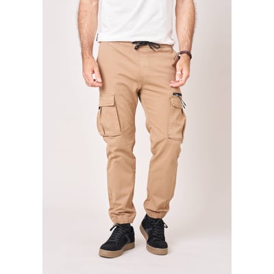Pantalon cargo régular homme en coton stretch MONROE DEELUXE