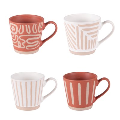 Coffret de 4 tasses   18 cl-DIWALI TABLE PASSION