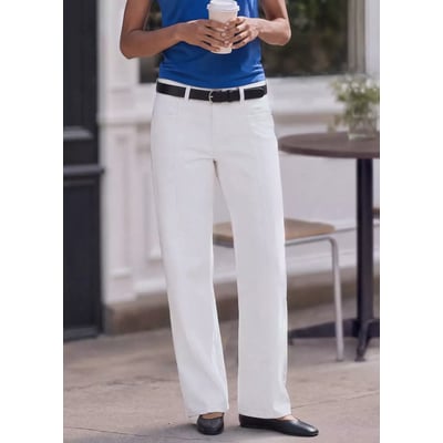 Jean wide leg détaille coutures MANGO TEEN