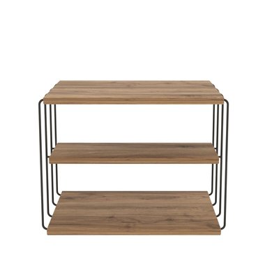 Table de chevet 3 niveaux en bois et métal TOILINUX