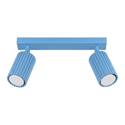 Plafonnier Aluminium Bleu GU10 1 Karbon EDEN