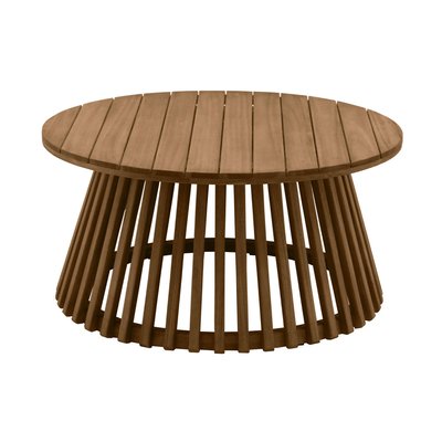 Table basse ronde en bois massif D80 cm - NASSAU MILIBOO