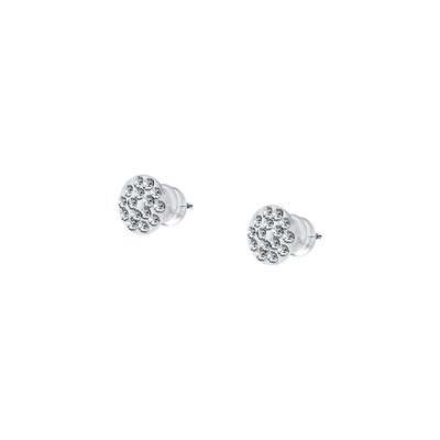 Puces en argent 925 et cristal CLEOR