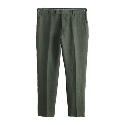 Pantalon de costume slim en lin italien signature NEXT