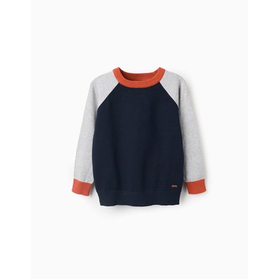 Pull en maille avec manches en contraste ZIPPY