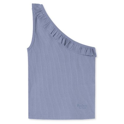T-Shirt Côtelé Asymétrique PEPE JEANS