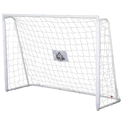 But de football châssis métal filet PE - piquets & outil inclus HOMCOM