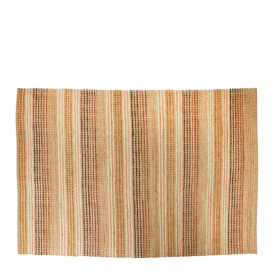 Tapis TAYSA en jute et coton BLANC D’IVOIRE