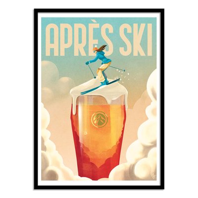 Affiche d’art 50 x 70 cm - Après Ski Version2 - Mark Harrison WALL EDITIONS