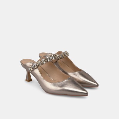 Chaussures à talons avec bout pointu et détail de strass ALMA EN PENA