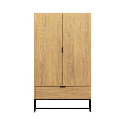 Buffet haut 2 portes 1 tiroir en bois H149cm - SILAS WOOOD
