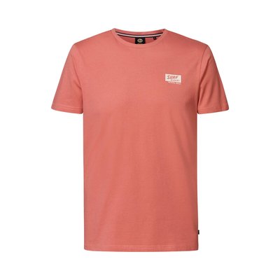 Logo Print Cotton T-Shirt with Crew Neck PETROL INDUSTRIES
