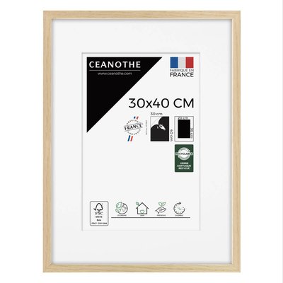 Cadre Photo Avec Passe-partout 30x40 Cm Chêne ALBA CEANOTHE