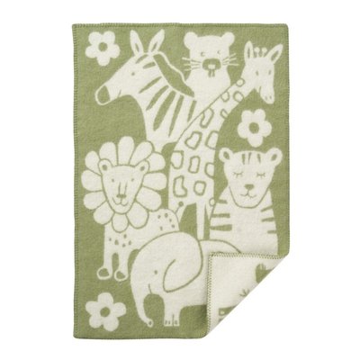 Plaid bébé laine agneau bio animaux  Picnic KLIPPAN