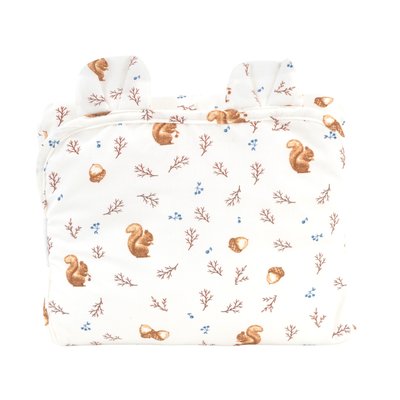 Tapis à langer de voyage coton bio NOISETTE LITTLE CREVETTE