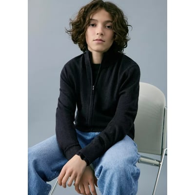 Cardigan maille fermeture Éclair MANGO KIDS