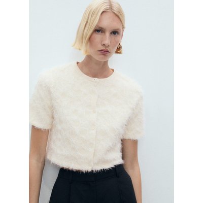 Cardigan crop maille MANGO