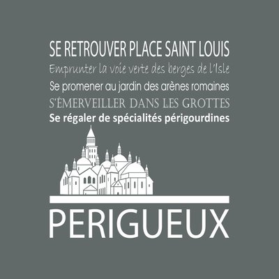 Tableau Mural Périgueux RÉGIONALISME CEANOTHE