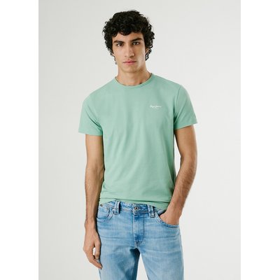 Original Basic Stretch T-Shirt in Cotton with Crew Neck PEPE JEANS