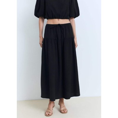 Jupe coton cordon MANGO