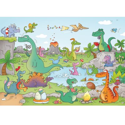 Les dinosaures de Laure Cacouault PUZZLE MICHELE WILSON