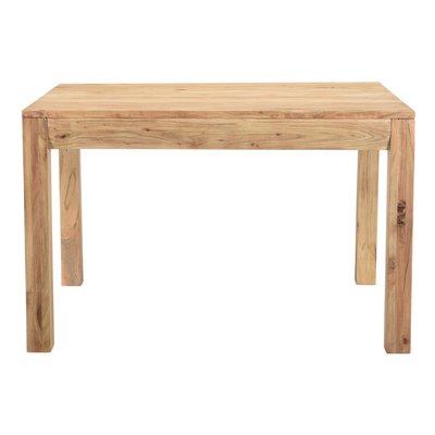 Table extensible rallonges intégrées rectangulaire en bois massif L120-210 cm BALTO MILIBOO