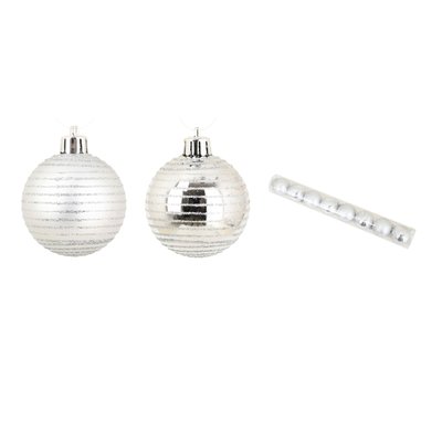 Set de 8 boules decor raye DOUCEUR D'INTÉRIEUR