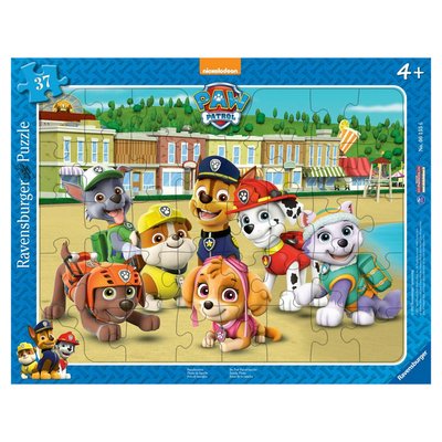 Puzzle cadre 30-48 pieces pat'patrouille photo de famille RAVENSBURGER